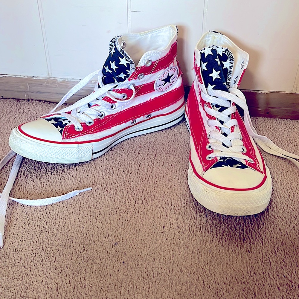 Patriotic chuck taylors